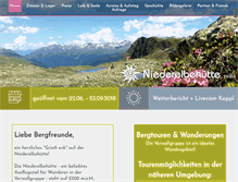 Tablet Screenshot of niederelbehuette.at